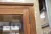 2 Door Timber Display Cabinet. Has 2 glass shelves, 2 Door storage below . Dimensions 980W x 400D x 2000H mm. - 4