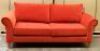 Red 3 Seater Fabric Sofa - Dimensions 2300W x 970D x 1000Hmm. - 4
