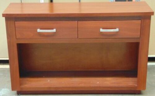 2 Drawer Timber Buffet - Dimensions 1270W x 400D x 800H mm.