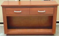 2 Drawer Timber Buffet - Dimensions 1270W x 400D x 800H mm.