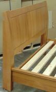 Timber Queen Size Bed with solid slat base - Dimensions 1650W x 2300 L mm - 4