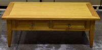 2 Drawer Timber Coffee Table - Dimensions 1350W x 750D x 470H mm