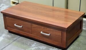 2 Drawer Timber Coffee Table - Dimensions 1250W x 650D x 400H mm - 2