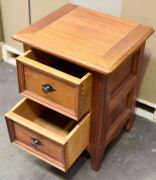 2 Drawer Timber Bedside Table - Dimensions 510W x 450D x 670H mm - 3
