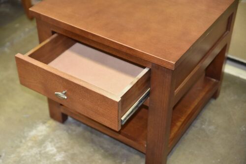 Single Drawer Bedside Table - Dimensions 650W x 650D x 600Hmm