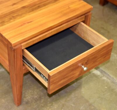 Single Drawer Bedside Table - Dimensions 570W x 570D x 520H mm