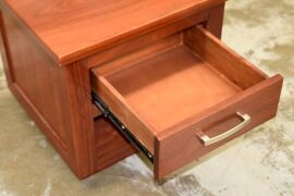 Single Drawer Bedside Table - Dimensions 600W x 595D x 580Hmm - 3