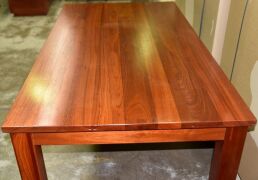 Timber Dining Table - Dimensions 1800W x 990D x 770H mm - 3