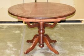 Round Timber Extension Dining Table - Dimensions when round 1190C x 780H mm, when extended 1640W x 1190D x 780Hmm