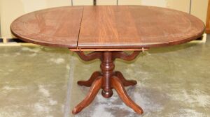Round Timber Extension Dining Table - Dimensions when round 1190C x 780H mm, when extended 1640W x 1190D x 780Hmm - 4