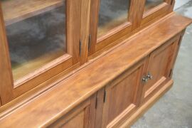 Timber & Glass wall unit/Display cabinet - Dimensions 2000W x 500D x 2060H mm - 4