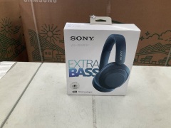 Sony WH-XB910N Wireless Noise Cancelling Over-Ear Headphones (Blue) - 2