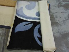 Pallet of 4 x Assorted water damaged rugs. Rugs have dirt and water stains - 5