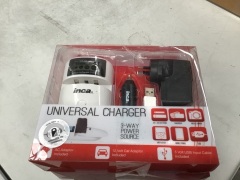 2x Inca Universal Charger 3-Way Power Source - 2