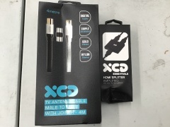 XCD Essentials HDMI Splitter Amplified One Input to Two Inputs & XCD TV Antenna Cable Male to Male with Joiner 4M - 3