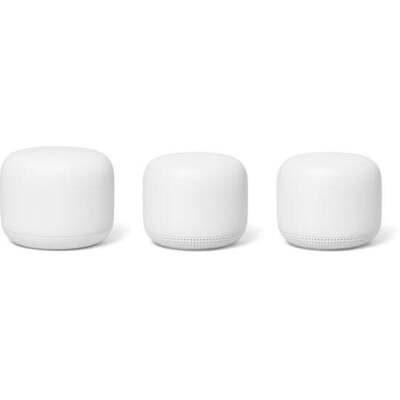 Google Nest Wi-Fi System 3 Pack (Base Router + 2 x Wifi Extender Points) GA00823-AU