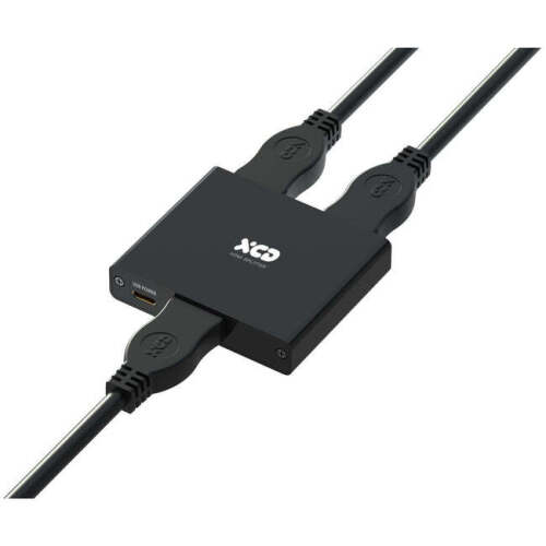 XCD Essentials HDMI Splitter Amplified One Input to Two Inputs & XCD TV Antenna Cable Male to Male with Joiner 4M