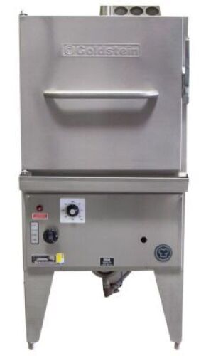 GOLDSTEIN GAS ATMOSPHERIC 12 TRAY STEAM OVEN, QUALITY SHOWROOM FLOOR STOCK
