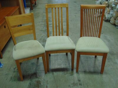 3 x dining chairs