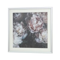 Peonies Mirror Framed Wall Art Print, 83.5cm