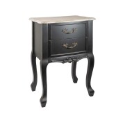 sola Fir Timber Side Table, Black