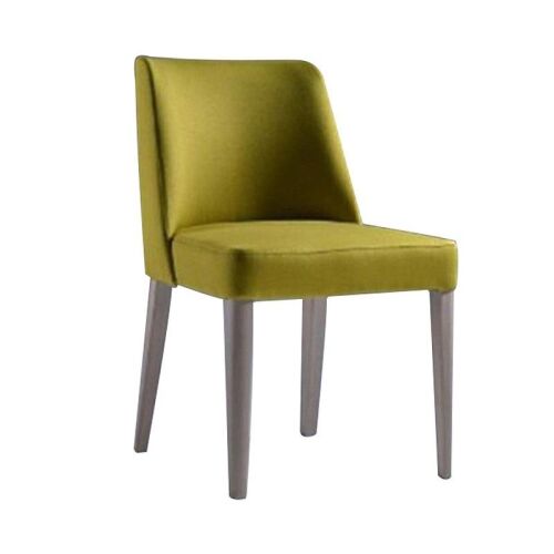 Clyde Linen Upholstered Acaica Timber Dining Chair - Lime