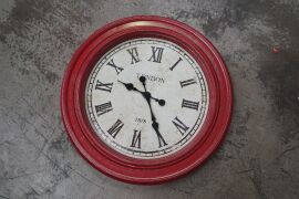Red London 1878 Wall Clock - 2