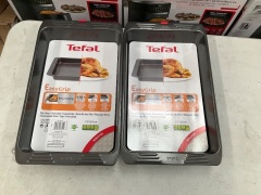 2 x Tefal EasyGrip Carbon Steel oven dish 36x23cm J1250204 - 2