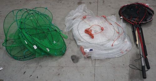 Assorted Fishing Nets (Landing And Bait Trap)