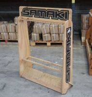 Samaki Branded Wooden Fishing Rod Holder