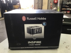 Russel Hobbs Inspire 4 slice Toaster (Black) RHT114BLK - 4