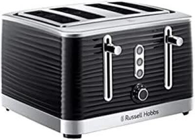 Russel Hobbs Inspire 4 slice Toaster (Black) RHT114BLK