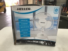 Heller Desk Fan White HHDF23S - 2