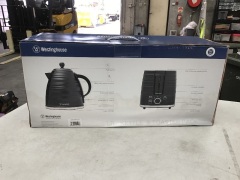 Westinghouse Black Kettle and 2 Slice Toaster Pack WHKTPK07K - 4