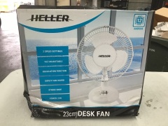 Heller Desk Fan White HHDF23S - 2