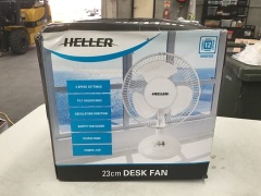 Heller 23cm Desk Fan HHDF23S - 2