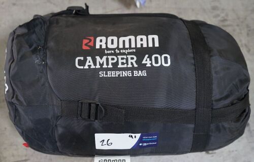 Roman - Camper Double 400 Sleeping Bag 200L x 80W cm
