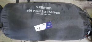 Roman - Big Man 3D Hooded Sleeping Bag 200x90x90cm (Warranty -some stiching coming undone, never used)