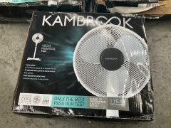 3 x Kambrook 40cm Pedestal Fan KFA413WHT - 3