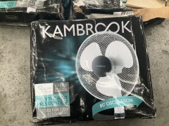 3 x Kambrook 40cm Pedestal Fan KFA413WHT - 6