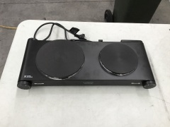 Kambrook Portable Double Hotplate KHP2B - 2