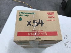 54x Panasonic Size C Batteries R14DP/2B  - 2