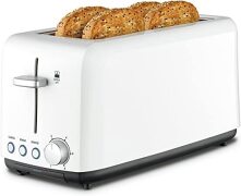 Kambrook A Perfect Fit 4 Slice Wide Slot Toaster - White KTA140WHT 