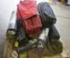 pallet of assorted camping accessories, consisting of sleeping bags, camp chairs, air mattress and more - 2