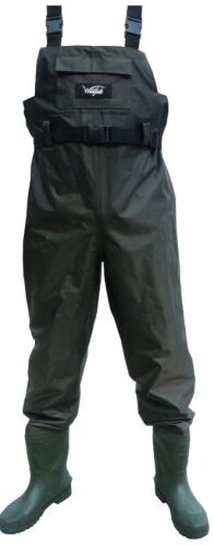 Ezy-Fit Wildfish Tough Fish Waders Size 9 - Condition New Colour Green