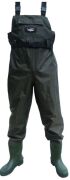 Ezy-Fit Wildfish Tough Fish Waders Size 9 - Condition New - Cartain Damage Colour Green