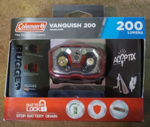 Coleman - Vanquish 200 LI, 200 Lumens<p>Note: Items were part of insurance claim pertaining to transit damage. Sold as is. May contain faults\damages.