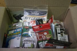 Box fo Assorted Hooks in packaging and some loose