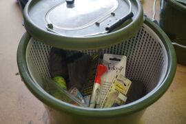 Live Bait Bucket with Assorted Tackle, Lures and hooks - 2