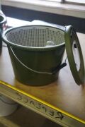 Live Bait Bucket with Assorted Tackle, Lures and hooks